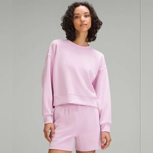 Lululemon Softstreme Perfectly Oversized Cropped Crew *Vitapink Size 10